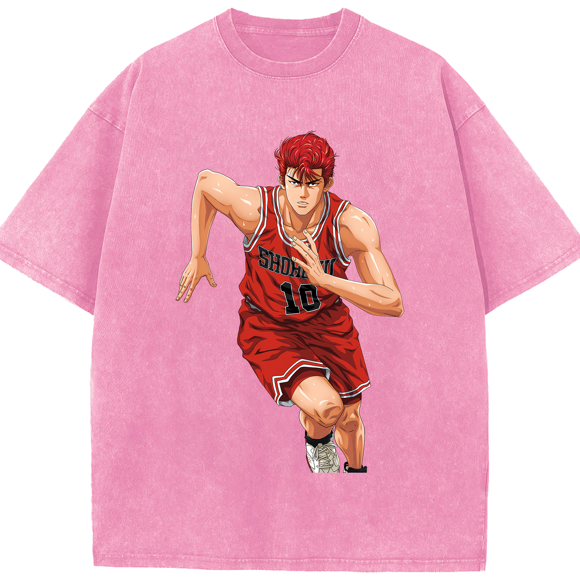 （画像用） SLAM DUNK／スラムダンク 綿100% ヴィンテージ風 半袖Tシャツ（フロントプリント）
